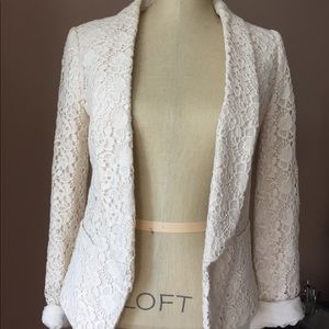 LOFT crochet Blazer
